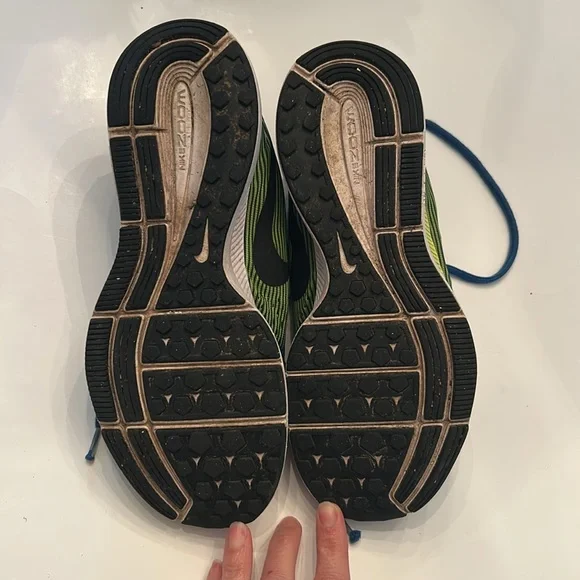 Nike Blue and Yellow Running Shoes - Picture 5 of 6